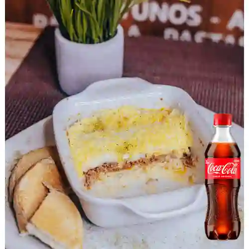 Combo Lasagna Mixta + Coca Cola Original 400 ml