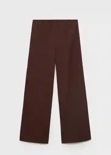 Pantalón Evans Chocolate Talla S Mujer Mango