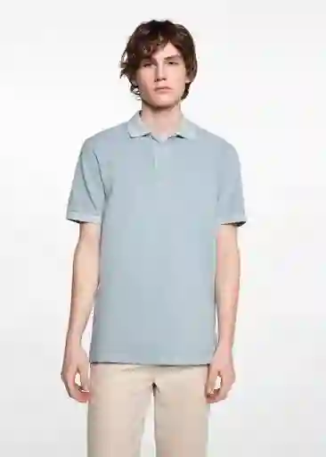 Camiseta Polo Slimmy Azul Talla 21 Teen Niños Mango