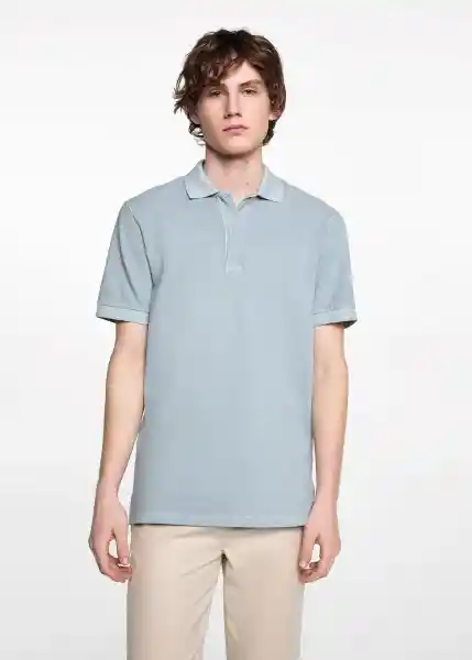 Camiseta Polo Slimmy Azul Talla 21 Teen Niños Mango