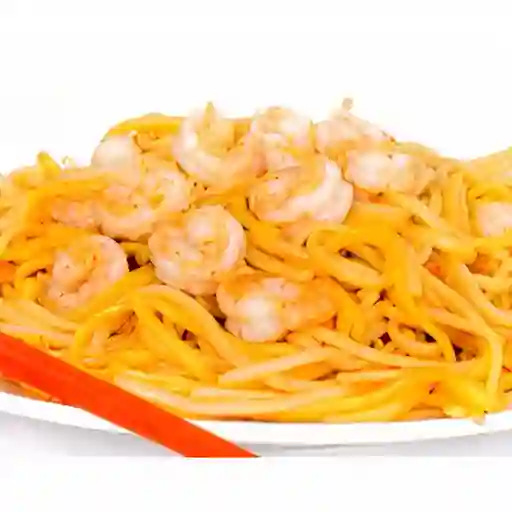 Espaguetis con Camarón