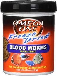 One Omegaalimento Para Pez Blood Worms Gusanos