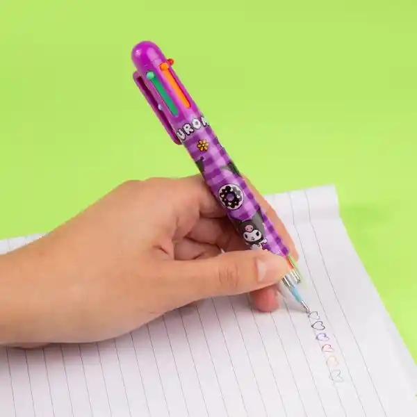 Esfero Kuromi Sanrio 6 Colores Miniso