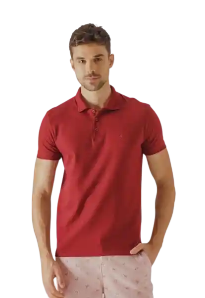 Camiseta Polo Rojo Para Hombre Arkitect