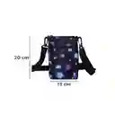 Bolso Crossbody Para Celular Negro Serie Miniso