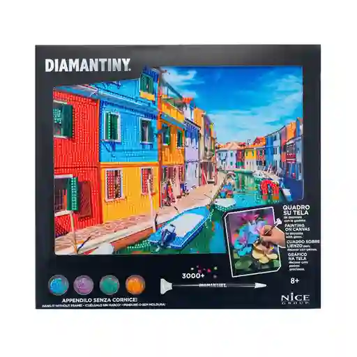 Toy Logic Cuadro de Arte Con Marco Diamantiny Burano