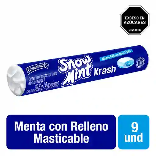 Caramelo Blando Confitado Snowmint Krash Agrupado Colombina