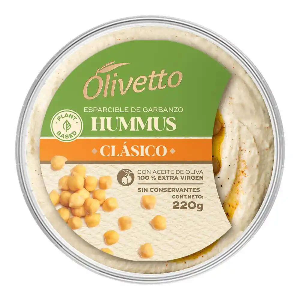 Olivetto Hummus garbanzo clásico