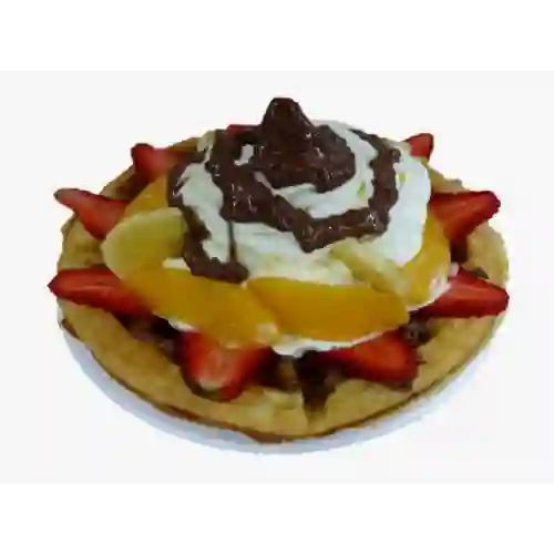 Waffle de Nutella, Fresa y Chantilly