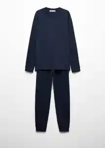 Set Pijama Nightset Navy Talla L Hombre Mango