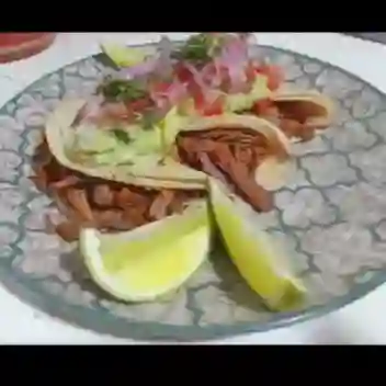 Tacos a la barbacoa x 3