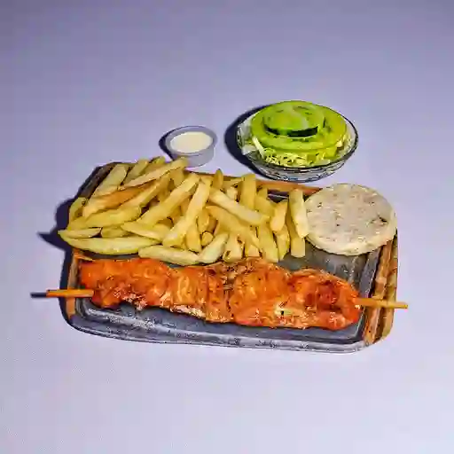 2 Chuzos de Pollo + Bebidas