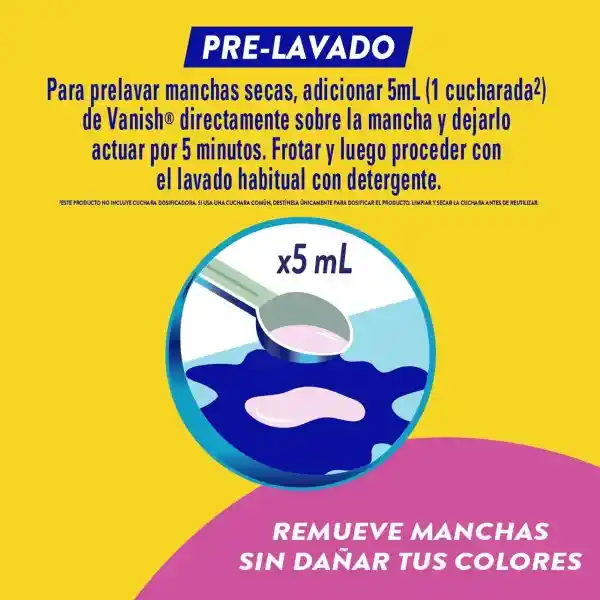 Vanish Desmanchador Líquido Para Ropa Blanca