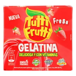 Tutti Frutti Gelatina Sabor a Fresa 40 g