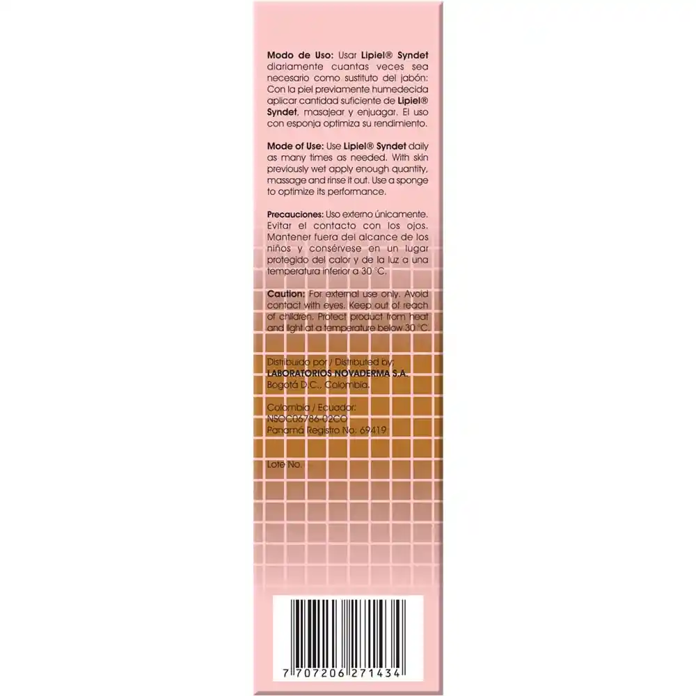 Lipiel Syndet Limpiador Facial Tipo Crema