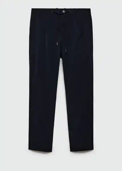 Pantalón Lunar Navy Talla 40 Hombre Mango