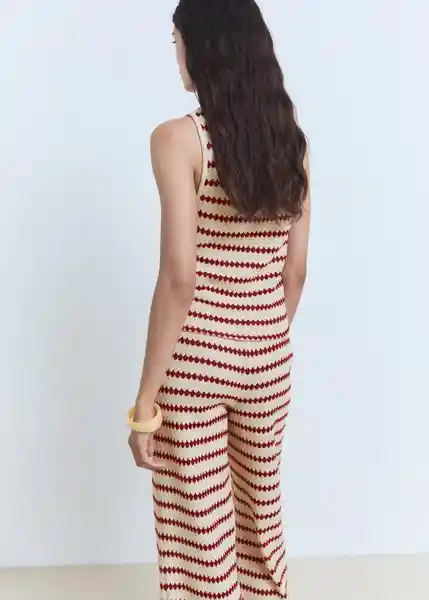 Top Nati Rojo Talla S Mujer Mango