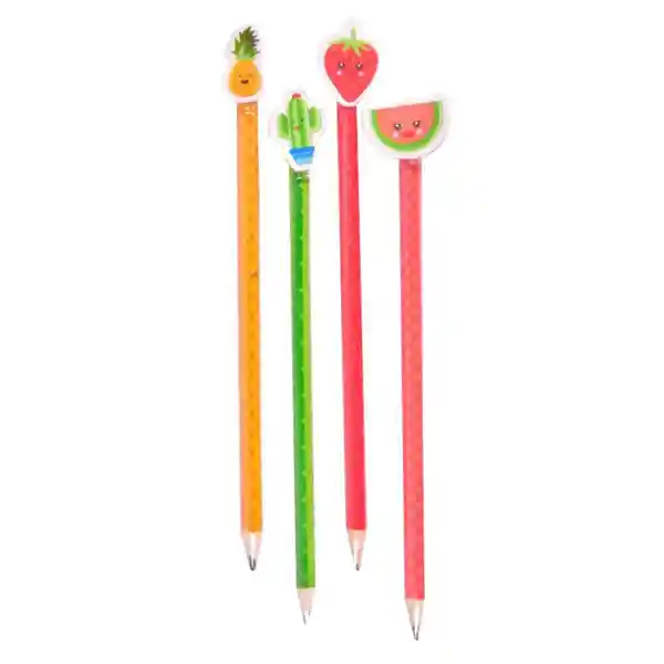 Tw Evans Set Lápices Con Borrador Frutal HF10010502