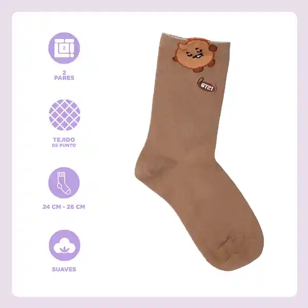 Medias Shooky Serie Bt21 Miniso