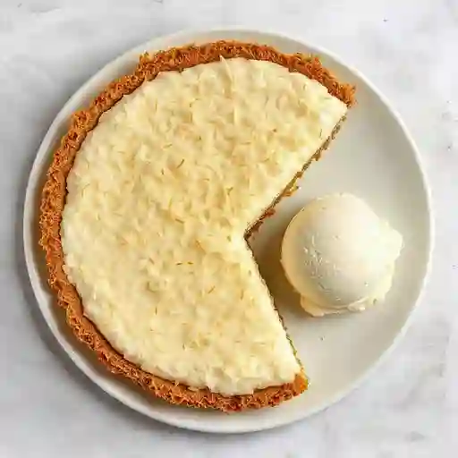 Pie De Coco Con Helado