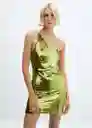 Vestido Xtina Verde Talla M Mujer Mango