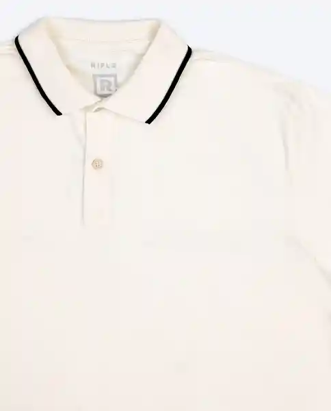 Camiseta Polo Iconica Hombre Crudo Marfil Claro T L 34831 Rifle