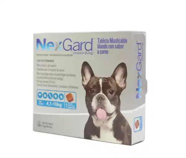 Nexgard Antipulgas para Perro de 4.1 a 10 Kg Sabor a Carne