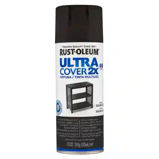 Rust-Oleum Pintura Ultracover 2X Negro Semibrillante