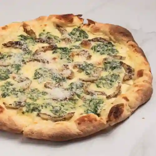 Pizza alcachofa y espinaca