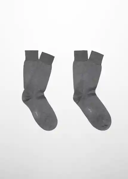 Calcetines Scot1gre Gris Talla 45 Hombre Mango