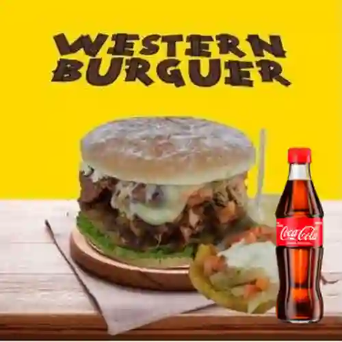 Combo Hamburguesa Especial Wester +Cocacola Orig 300ML