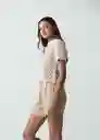 Saco Tejido Mujer Blanco Ponche Claro Talla L 482G086 Naf Naf
