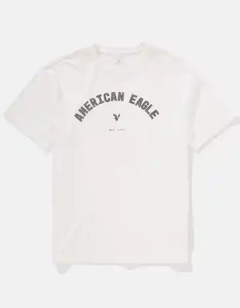 Camiseta Hombre Blanco Talla SMALL 4291101 American Eagle