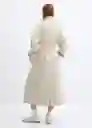 Abrigo Sublim Crudo Talla L Mujer Mango