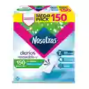 Protectores Diarios Nosotras Natural Respirable  X 150Und