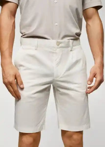 Bermuda Minori Offwhite Talla 42 Hombre Mango