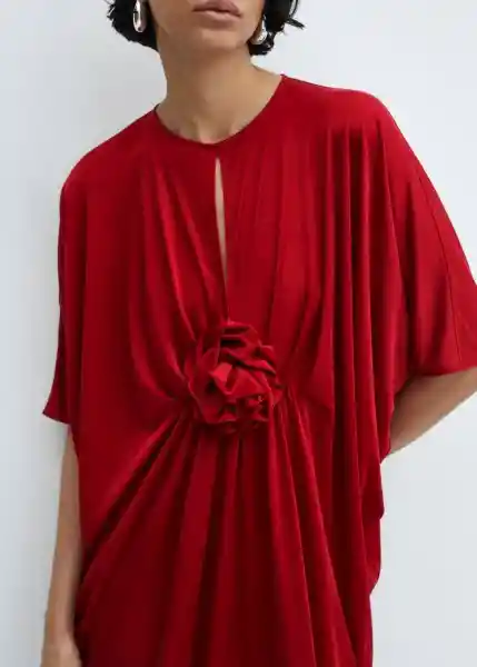 Vestido Rosalia-a Rojo Valentino Talla Xs Mujer Mango