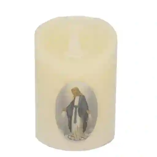 Mada Veladora Led Religioso Beige R4116