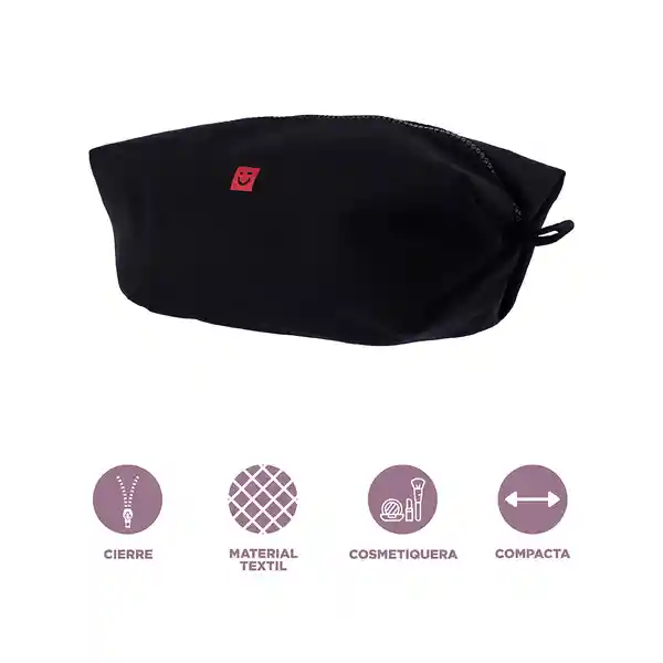 Cosmetiquera Unisex Serie Negro Miniso