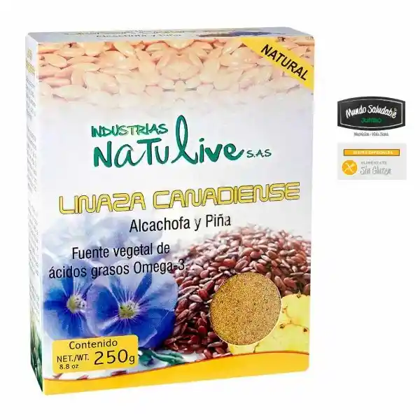 Industrias Natulive Linaza Dorada Con Alcachofa y Piña