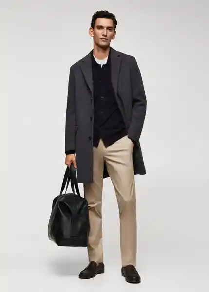 Abrigo Arizona Gris Talla XXL Hombre Mango