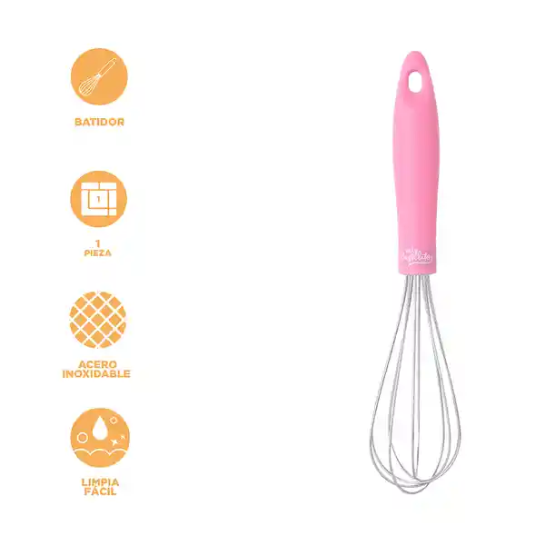 Batidor de Huevos Serie Mis Pastelitos Rosa Miniso