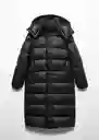 Abrigo Anorak Winter Negro Talla XS Mujer Mango