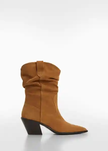 Botines Wey Camel Talla 40 Mujer Mango