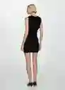 Vestido Jackie Negro Talla L Mujer Mango