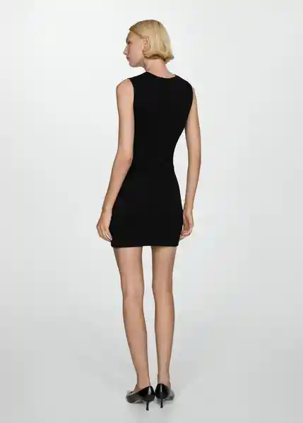 Vestido Jackie Negro Talla L Mujer Mango