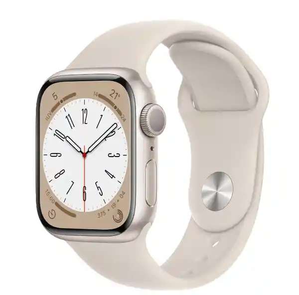 Apple Watch Series 8 Gps Correa Deportiva Blanco Estrella 41 mm