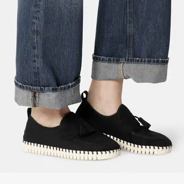 Ilse Jacobsen Tenis Confortables Para Mujer Tulip Ivory Negro 38