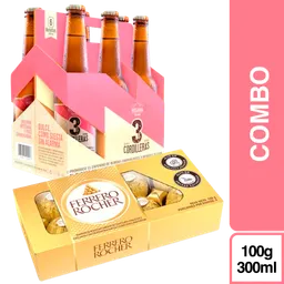 Combo Valentine's Day + 3 Cordi Ros Bnr 300 mL x 6 + Ferrero Rocher 100 g