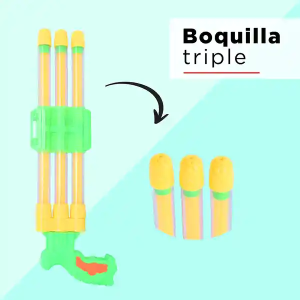 Pistola de Agua Con Tres Orificios Miniso